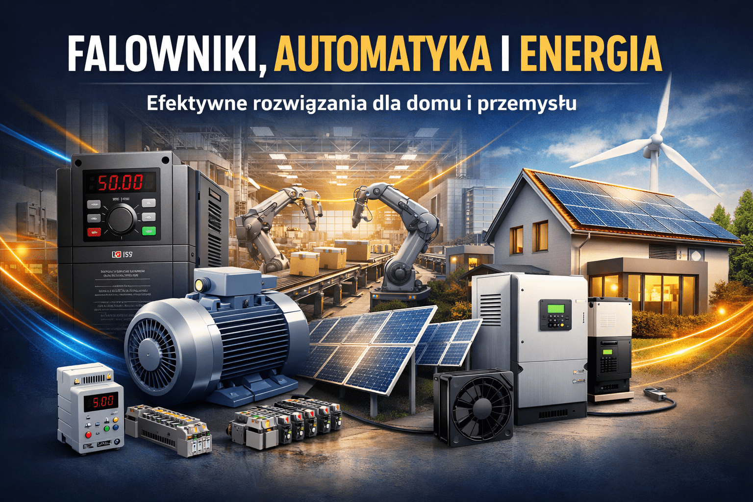 Jak falowniki i automatyka napędowa zwiększają wydajność oraz oszczędność energii w instalacjach przemysłowych i domowych