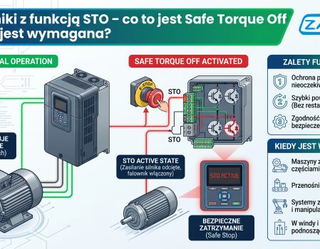Falowniki z funkcją STO – co to jest Safe Torque Off i kiedy jest wymagana?